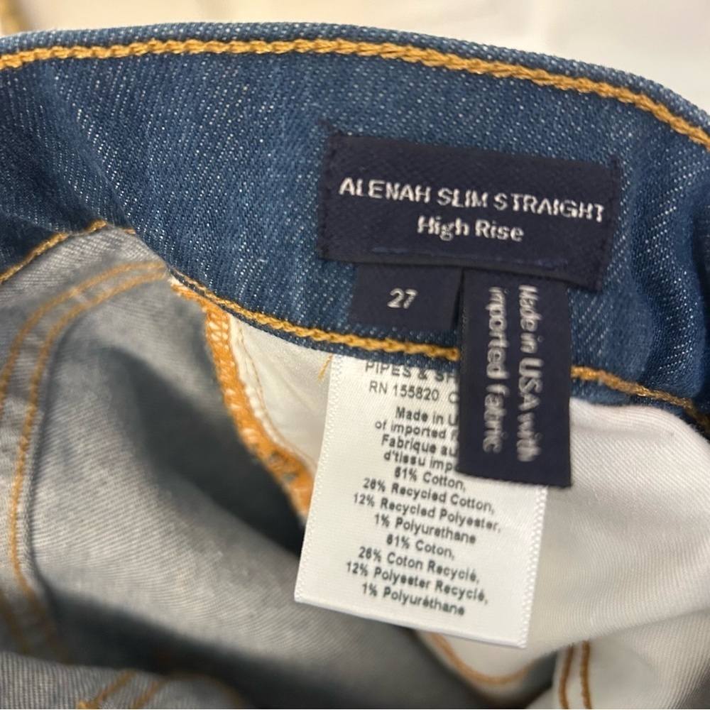 Veronica Beard Alenah Slim Straight Leg Jeans in Cornflower Size 27 - Picture 12 of 12